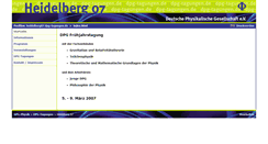 Desktop Screenshot of heidelberg07.dpg-tagungen.de