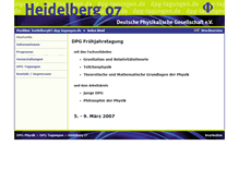 Tablet Screenshot of heidelberg07.dpg-tagungen.de