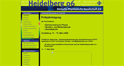 Desktop Screenshot of heidelberg06.dpg-tagungen.de