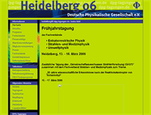 Tablet Screenshot of heidelberg06.dpg-tagungen.de