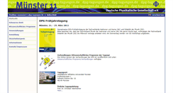 Desktop Screenshot of muenster11.dpg-tagungen.de