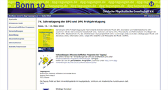 Desktop Screenshot of bonn10.dpg-tagungen.de