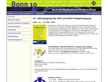 Tablet Screenshot of bonn10.dpg-tagungen.de