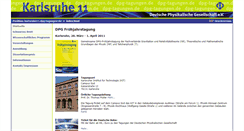 Desktop Screenshot of karlsruhe11.dpg-tagungen.de