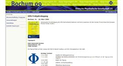 Desktop Screenshot of bochum09.dpg-tagungen.de