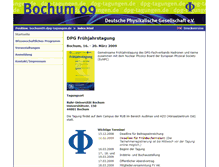 Tablet Screenshot of bochum09.dpg-tagungen.de