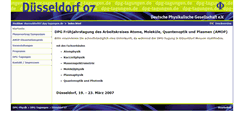 Desktop Screenshot of duesseldorf07.dpg-tagungen.de