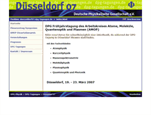 Tablet Screenshot of duesseldorf07.dpg-tagungen.de